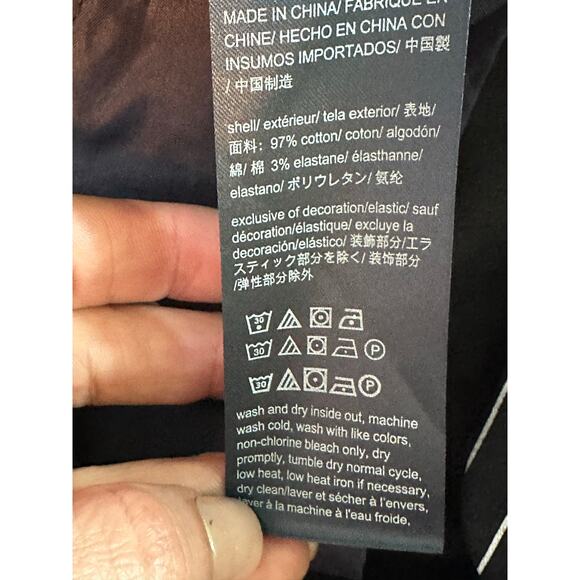 Tommy Hilfiger navy blue white stripes pants size 8 - Picture 6 of 11